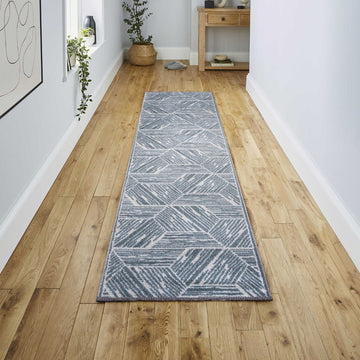 Vector Modern Coastal Geometric Machine-washable Area Rug